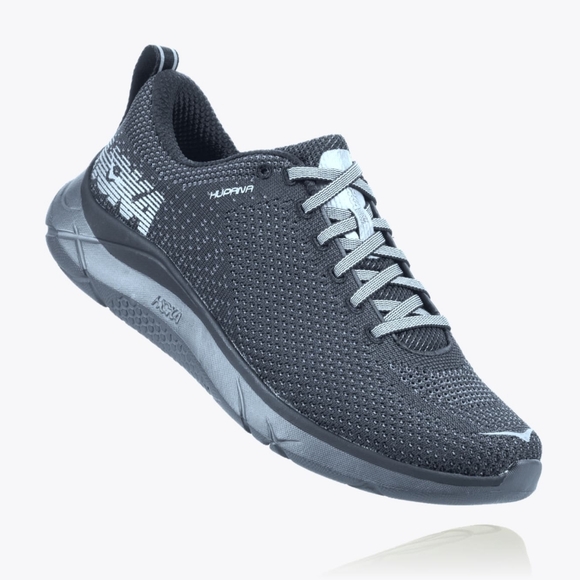 Hoka One One Hupana 2 Running Shoes in Black / Blackened Pearl - Like New - Picture 1 of 16